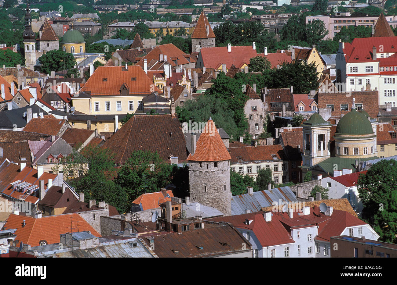 Estonie (pays baltes), la région de Harju, Tallinn, vieille ville, centre historique classé au Patrimoine Mondial par l'Unesco Banque D'Images