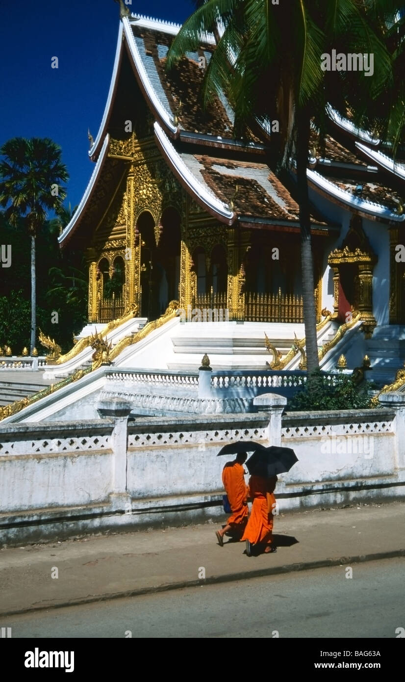 Wat Ho Prabang, le Palace, Temple Luang Prabang Banque D'Images