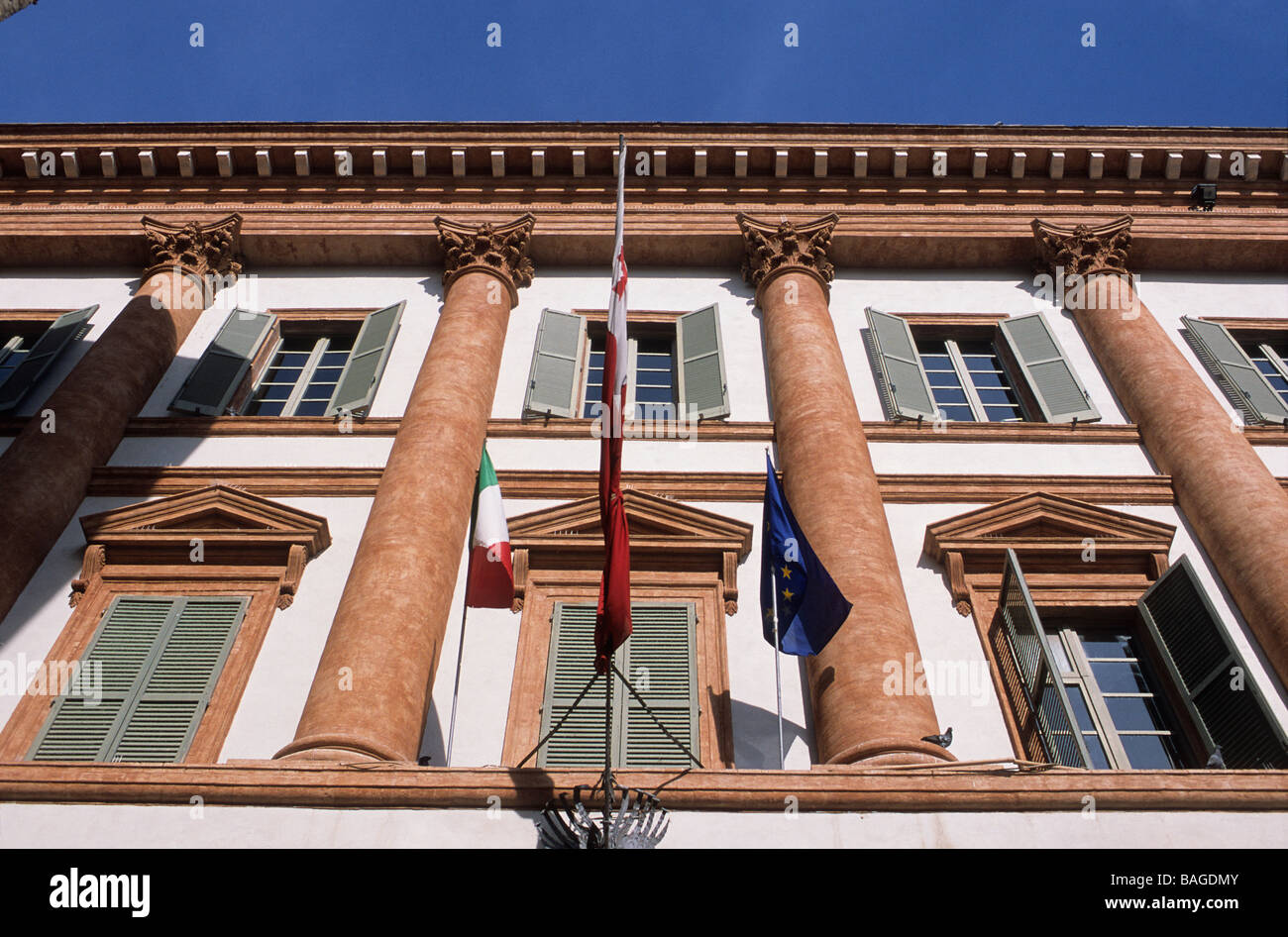 L'Italie, l'Ombrie, Foligno, Palazzo Trinci (14e siècle) Banque D'Images