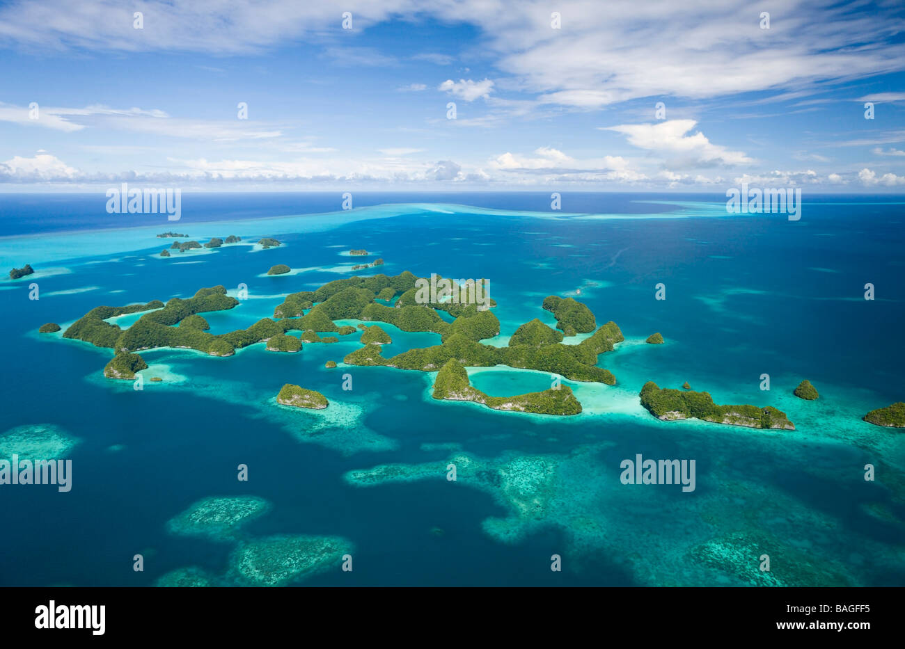 Eyrieal Raison de soixante-dix îles Micronésie Palau Banque D'Images