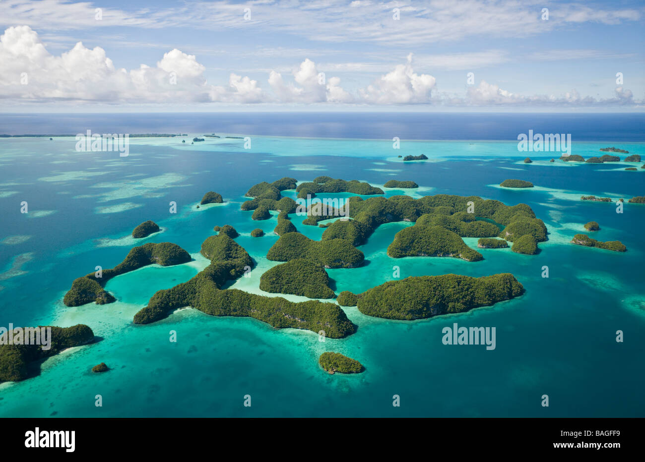 Eyrieal Raison de soixante-dix îles Micronésie Palau Banque D'Images