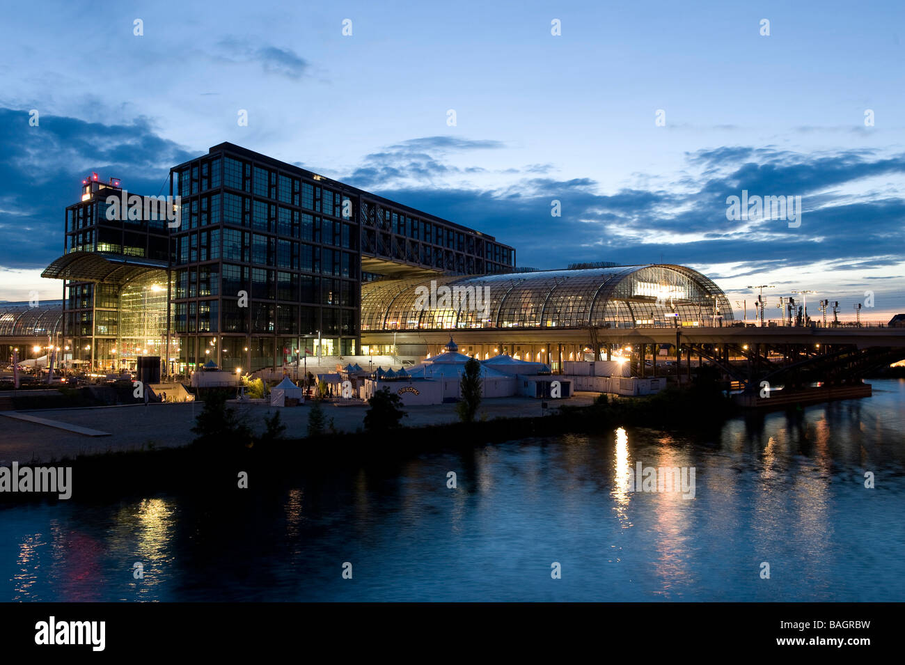 Allemagne, Berlin, le nouveau Berlin, Berliner Hauptbahnhof (gare centrale) Banque D'Images