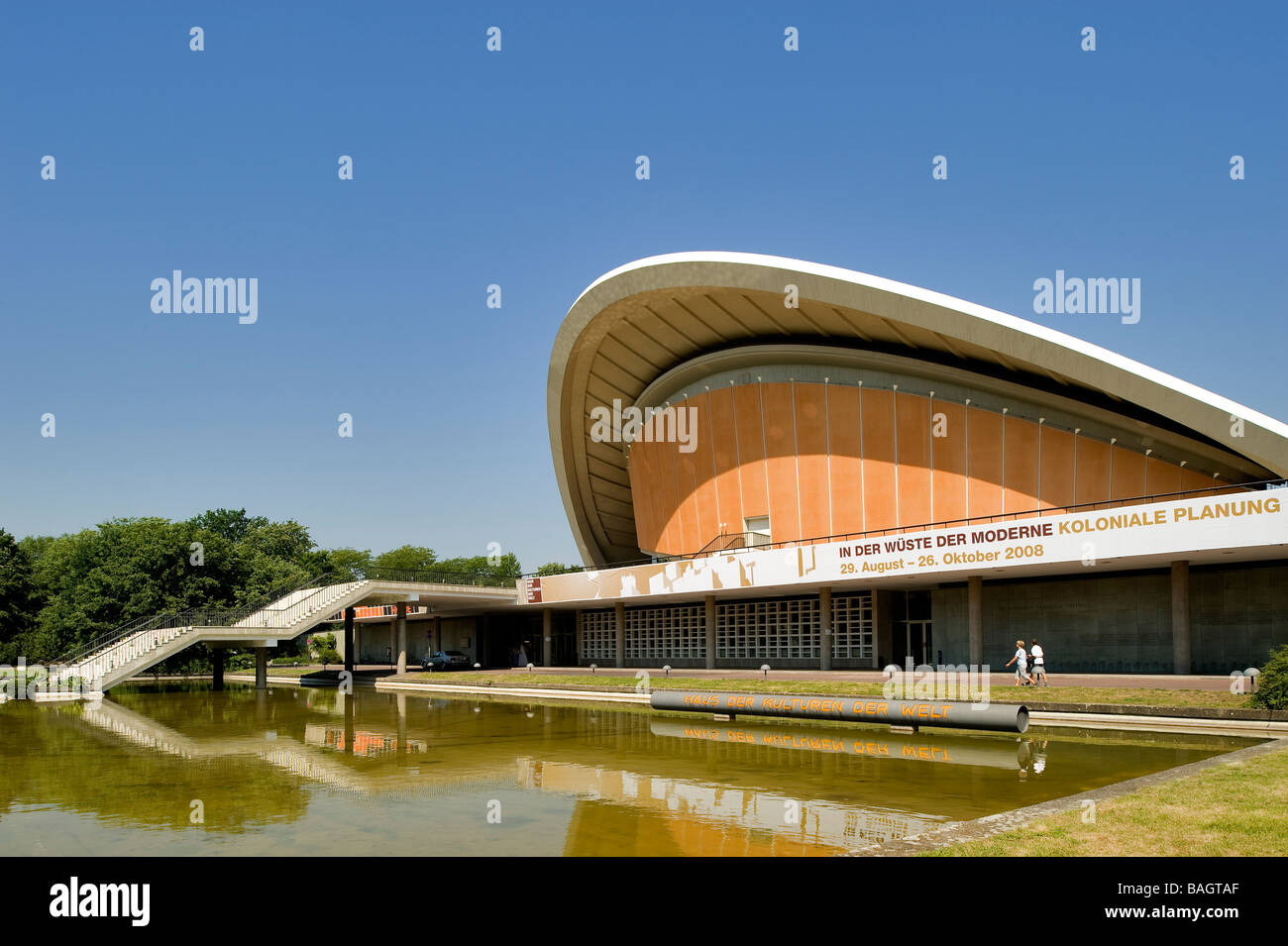 Allemagne, Berlin, district de Tiergaten, la Maison des Cultures du Monde construit en 1957 par Hugh Stubbins Banque D'Images