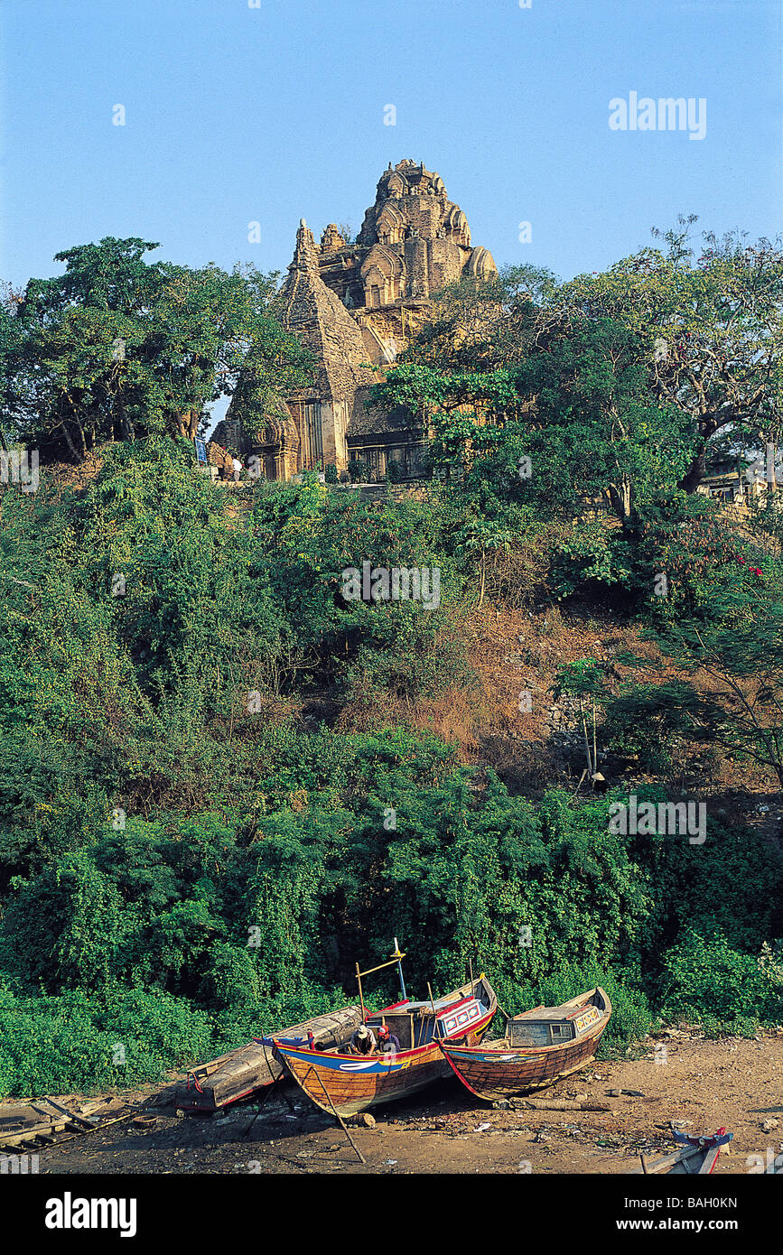 Vietnam, la province de Khanh Hoa, Nha Trang, Po Nagar Cham Tower Banque D'Images