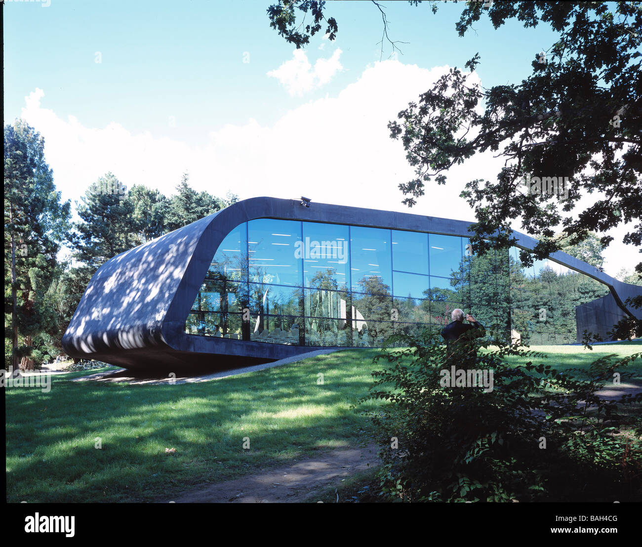 Le musée Ordrupgaard, Copenhague, Danemark, Zaha Hadid, le musée Ordrupgaard vue d'ensemble. Banque D'Images