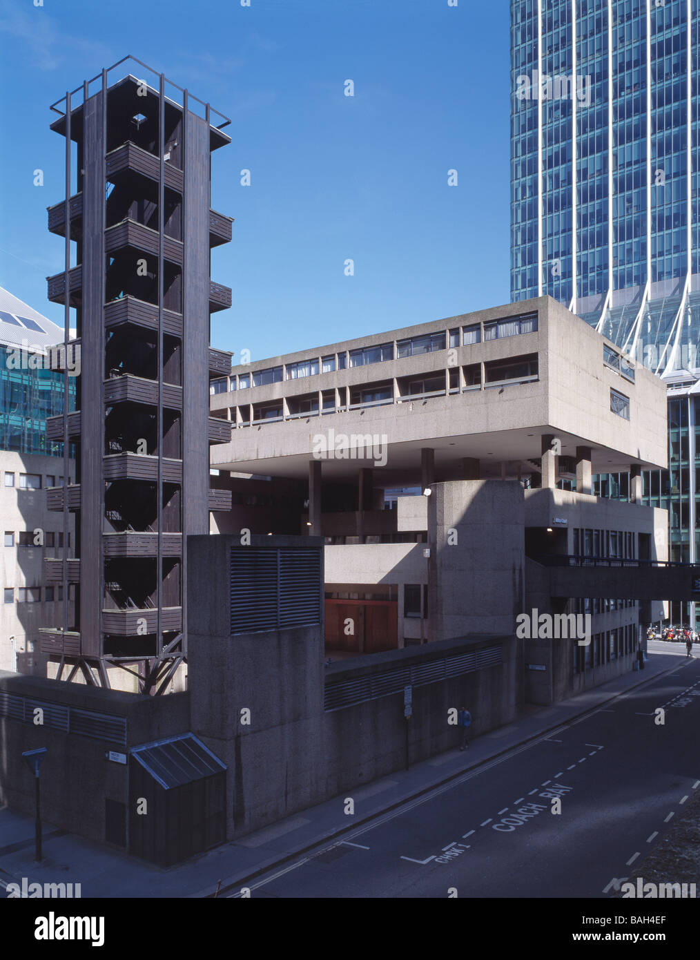 Milton Court, London, Royaume-Uni, Chamberlin Powell et Bon, Milton cour. Banque D'Images