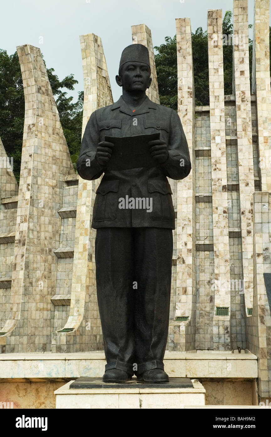 Soekarno Hatta et Monument à Jakarta, Indonésie, Banque D'Images