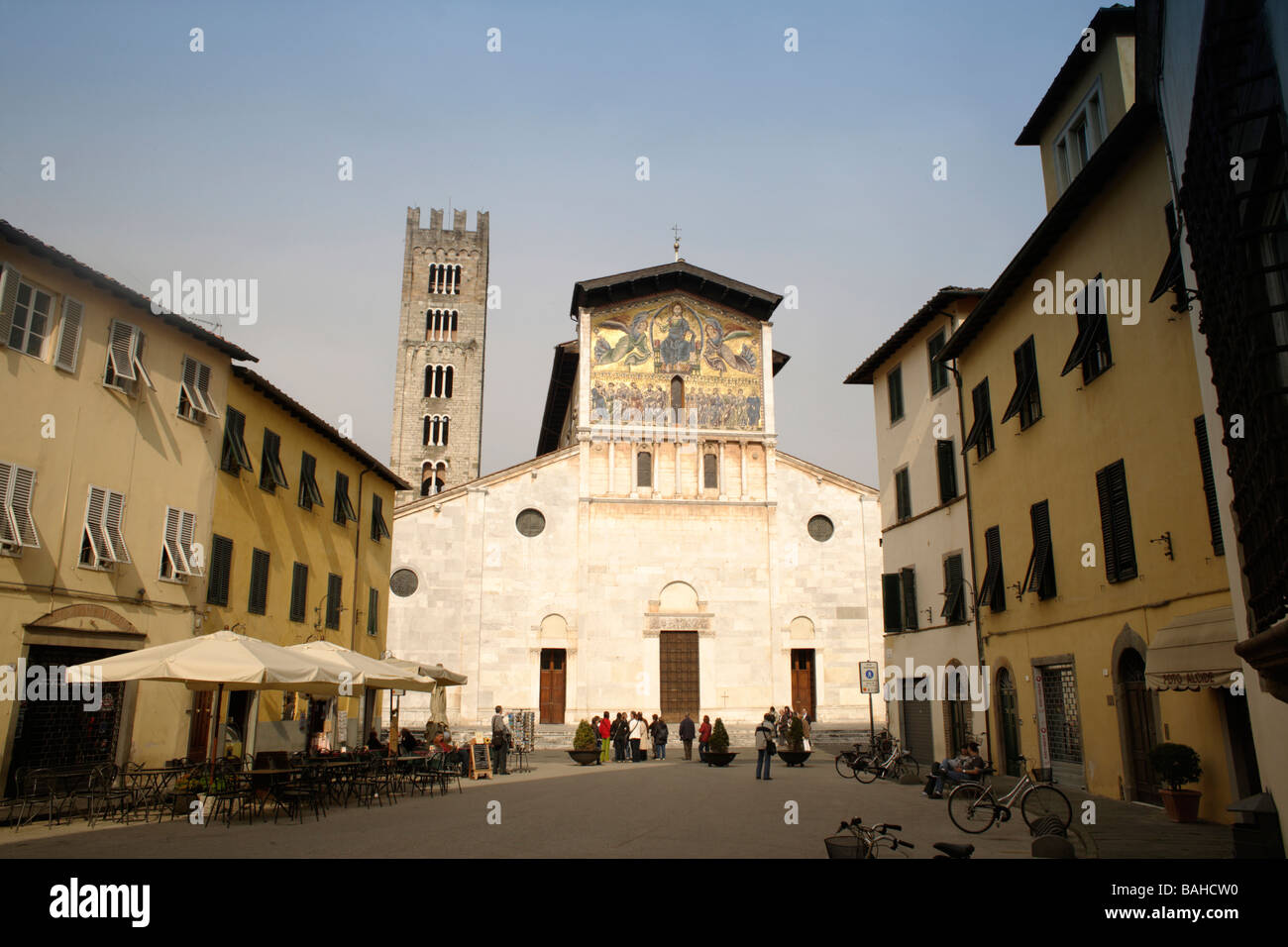 Basilique San Frediano Lucca Toscane Italie Europe Banque D'Images
