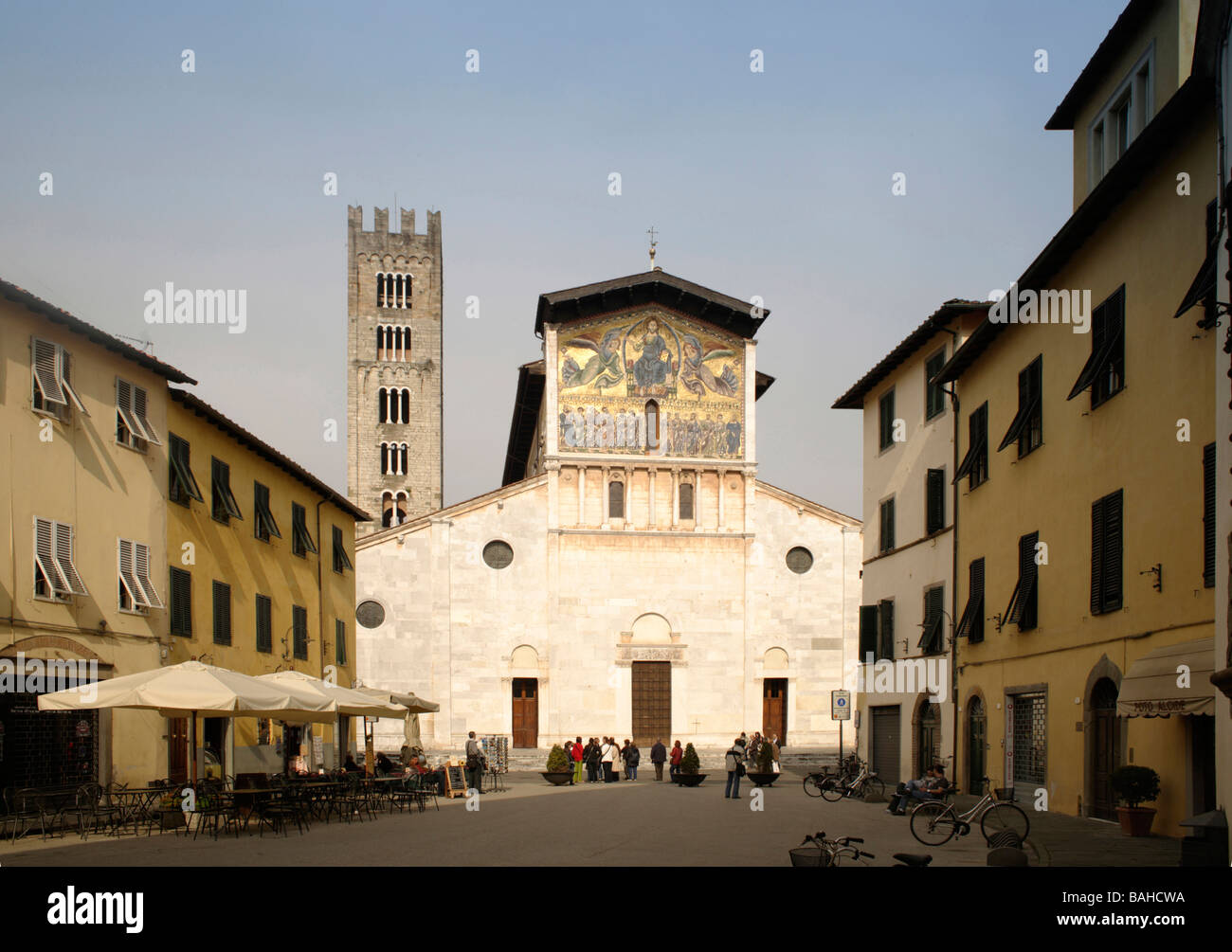 Basilique San Frediano Lucca Toscane Italie Banque D'Images