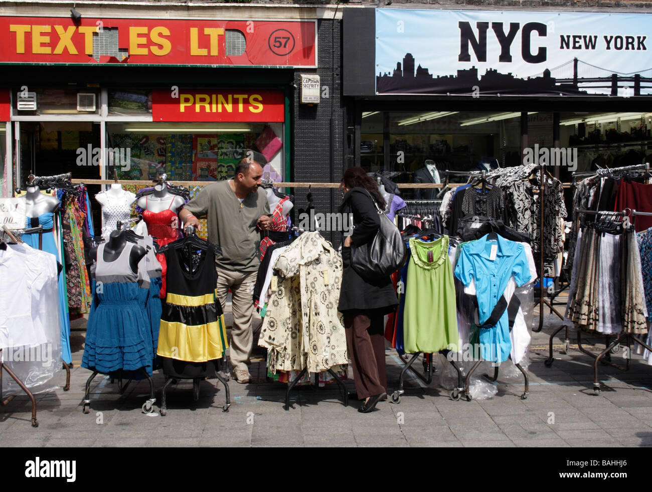 Londres Petticoat Lane Market Avril 2009 Banque D'Images