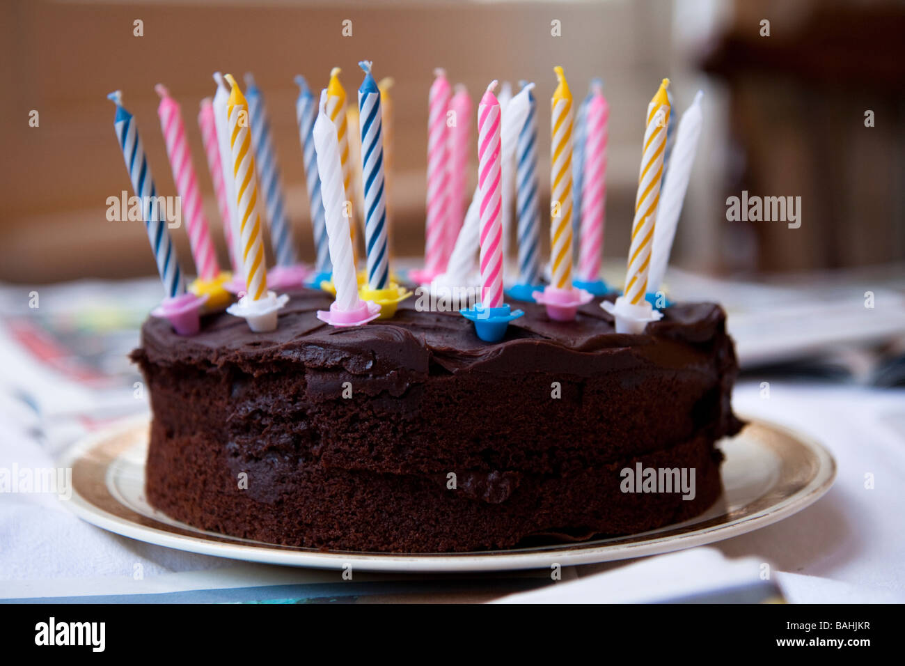 Gâteau d’anniversaire Banque D'Images