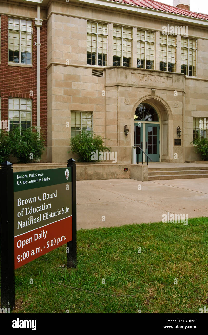 Brown v Board of Education National Historic Site Topeka Kansas Banque D'Images