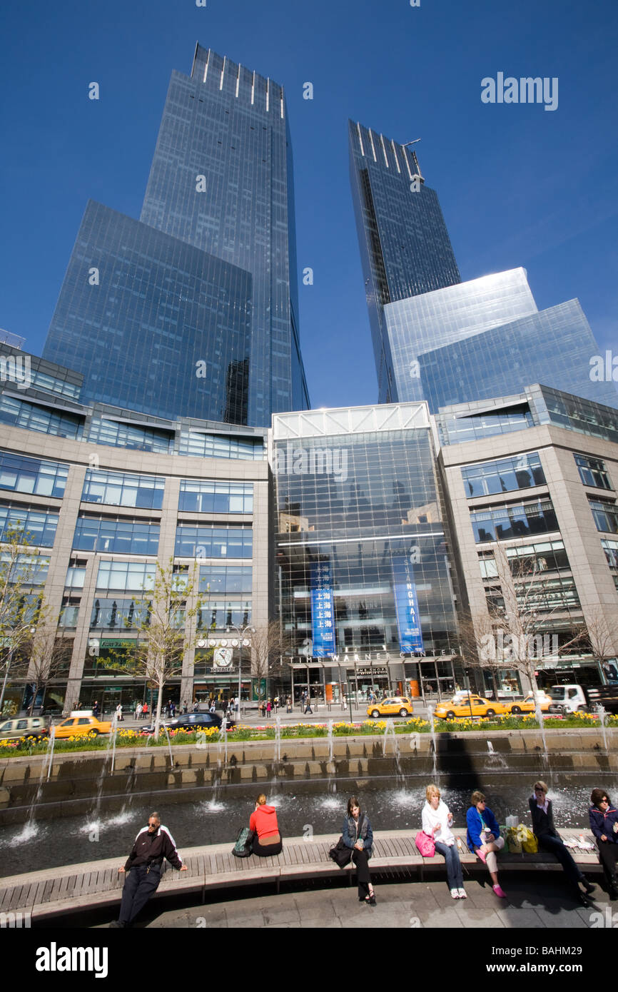 Time Warner Center New York City Banque D'Images