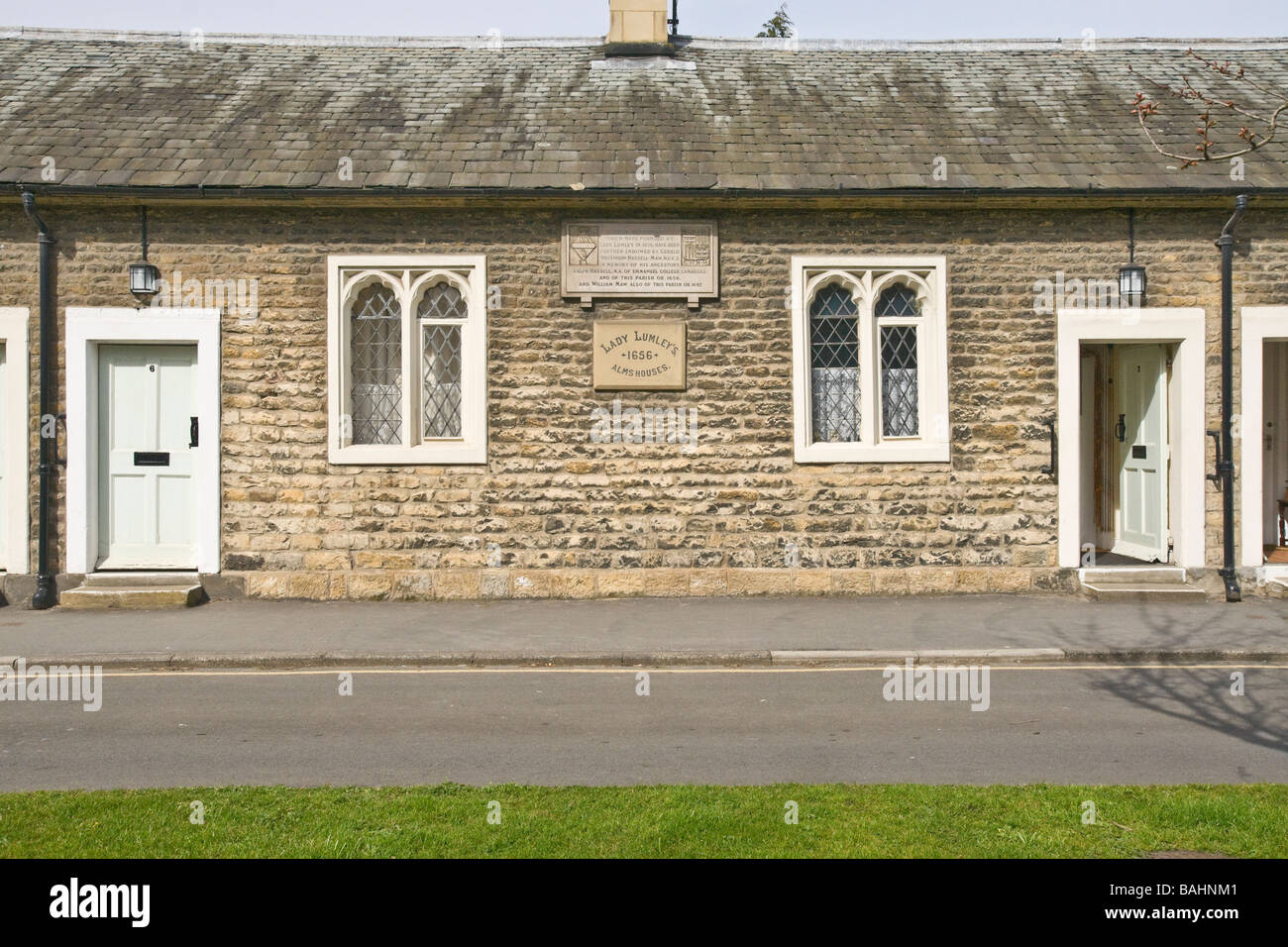 Maisons d'aumône à Thornton le Dale dans Yorkshire du Nord Banque D'Images