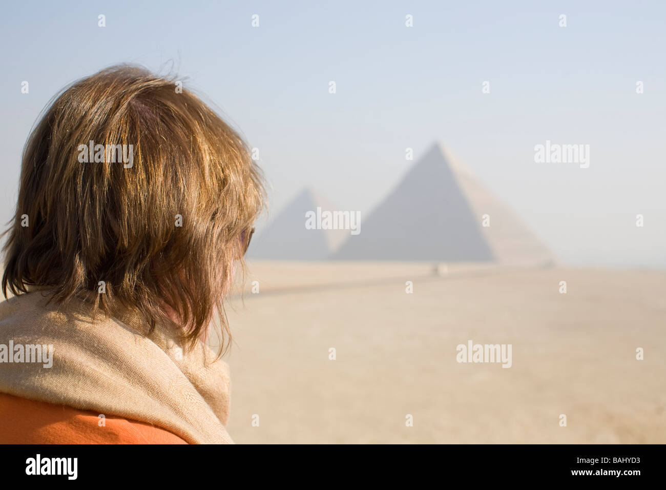 Pyramids Giza cairo Egypt Banque D'Images