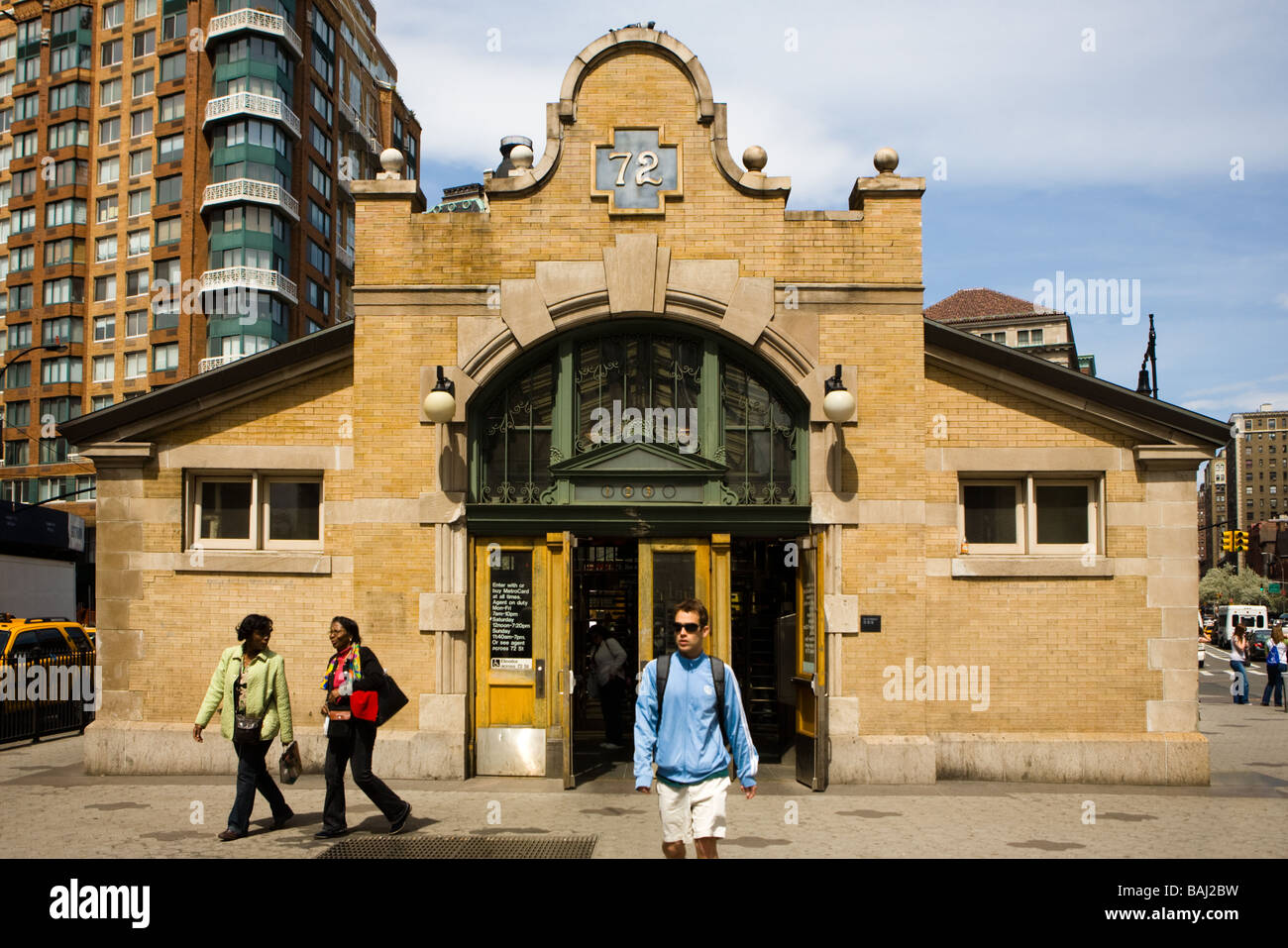 L'une des dernières maisons d'origine du contrôle de l'IRT upper west side de New York City Banque D'Images