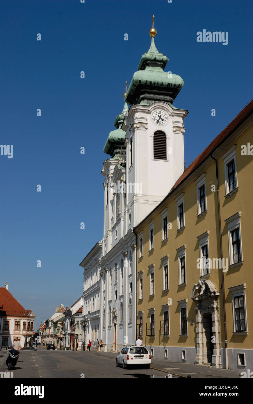 Église à Gyor, Hongrie Europe Gyoer Banque D'Images