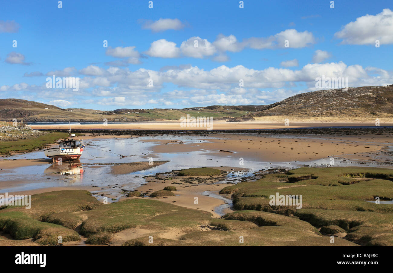 Belle Torrisdale Bay, près de Bettyhill, Sutherland, nord ouest de la région des Highlands, Ecosse Banque D'Images