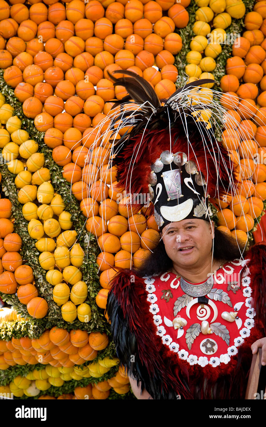 France, Alpes Maritimes, le Corso, Fete du citron, les îles du monde Banque D'Images