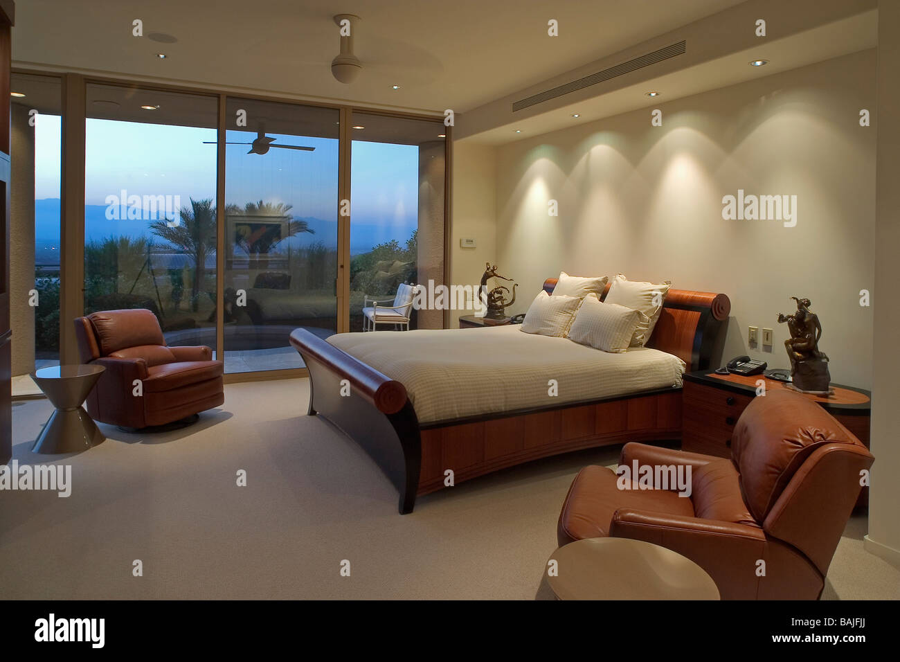 L'intérieur de chambre à coucher Banque D'Images