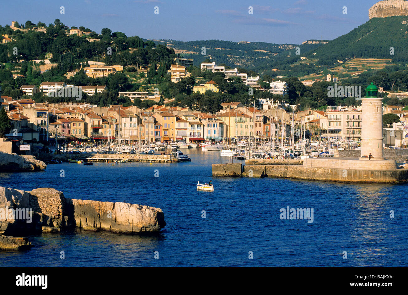 France, Bouches du Rhône, Cassis, l'entrée du port Banque D'Images
