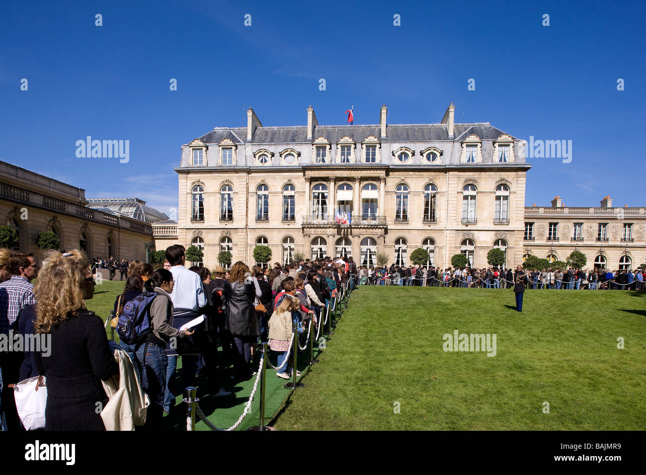 France, Paris, Palais de l'Elysee (Elysée),ouvert au public pendant les journées du patrimoine (Heritage Day) en 2008 Banque D'Images