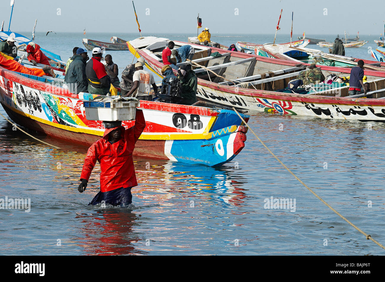 Le Sénégal, Région de Thiès, la Petite Côte, le port de pêche de Mbour  Photo Stock - Alamy