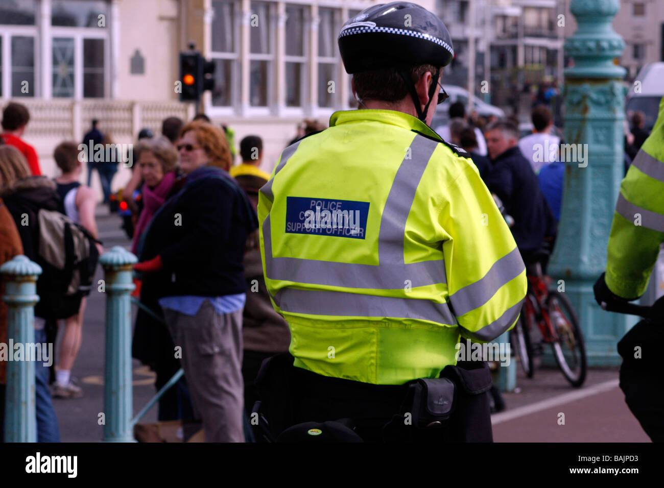 Agent de soutien communautaire de la police de l'application des lois de police Banque D'Images