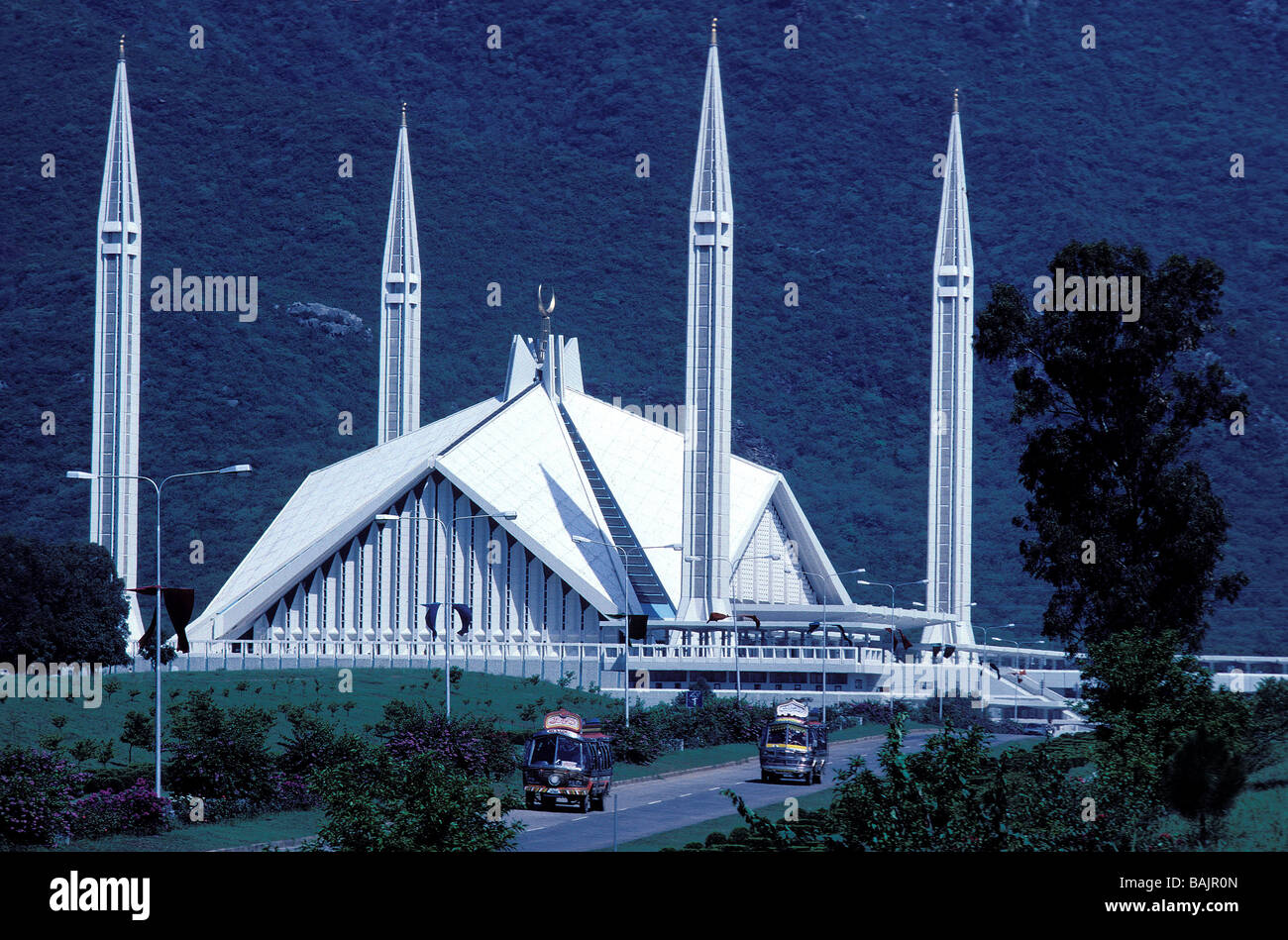 Le Pakistan, Islamabad, Shah mosquée Faiçal Banque D'Images
