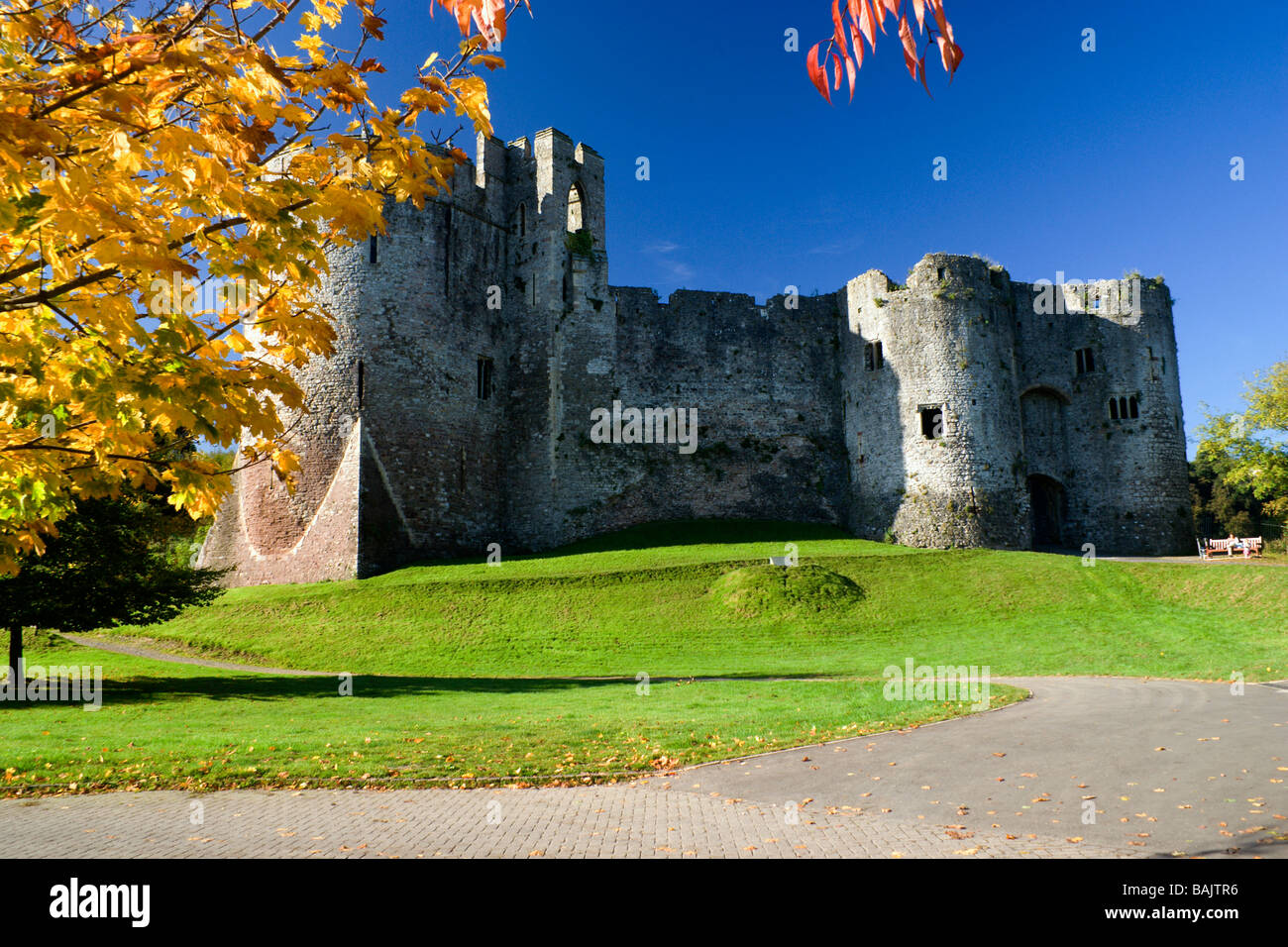 Château De Chepstow, Chepstow, Monmoushshire, Pays De Galles Du Sud. Banque D'Images
