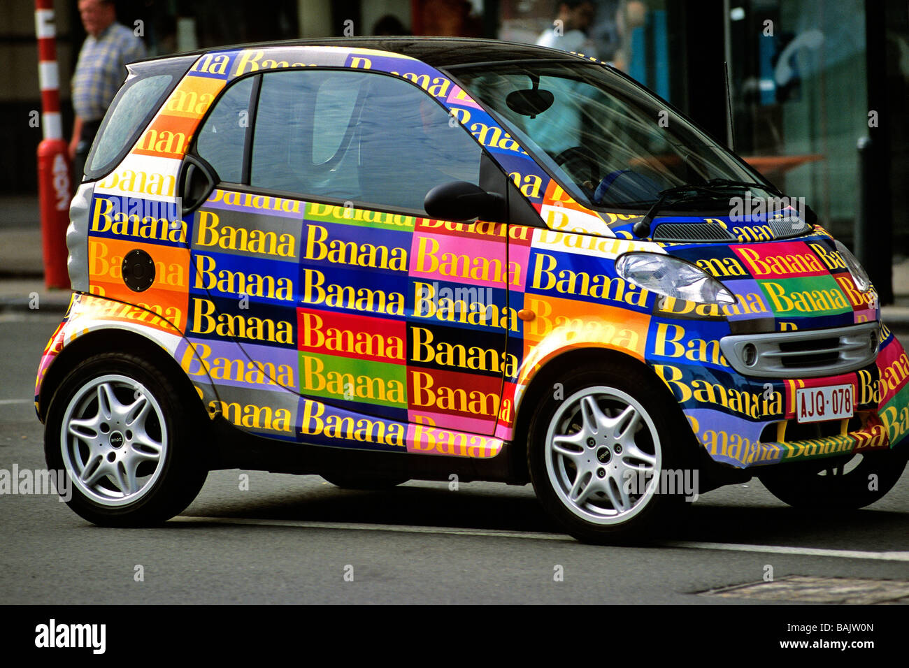 Belgique, Bruxelles, Place Rogier (Place Rogier), voiture urbaine au coeur de Bruxelles Banque D'Images