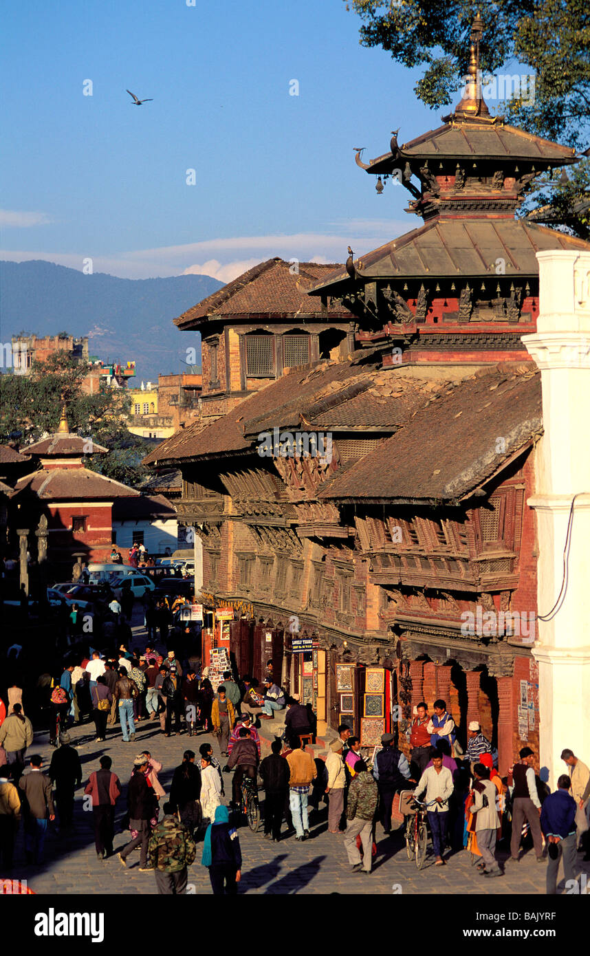 Au Népal, la vallée de Katmandou classée au Patrimoine Mondial de l'UNESCO, Zone Bagmati, district de Katmandou, Katmandou, quart de Durbar Banque D'Images