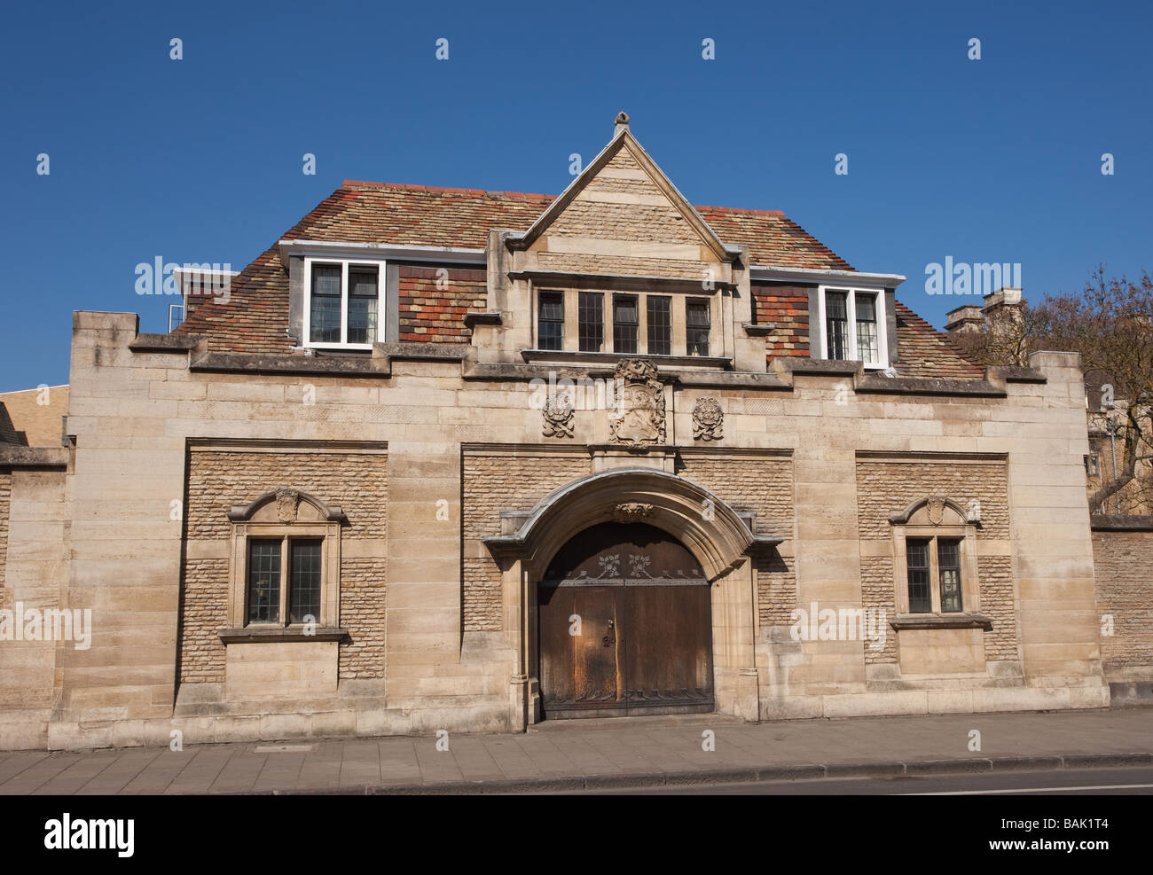 Châtelet d'Emmanuel College de Cambridge ville Angleterre Banque D'Images