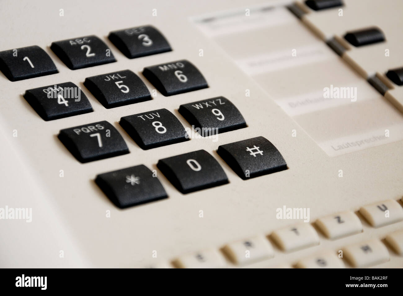 Close-up d'un clavier de téléphone Banque D'Images