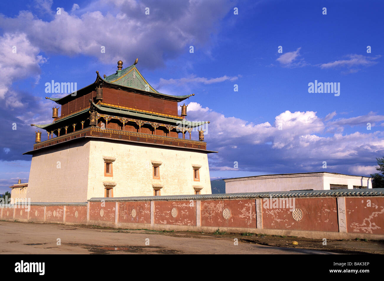 La Mongolie, Oulan Bator, monastère de Gandan Banque D'Images