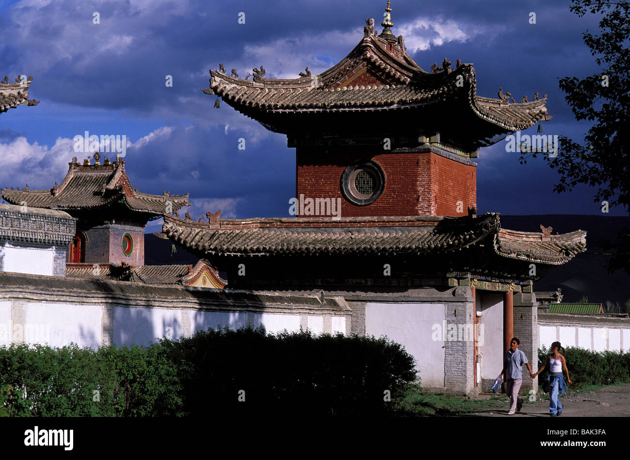 La Mongolie, Oulan Bator, monastère Chojin Lama Banque D'Images