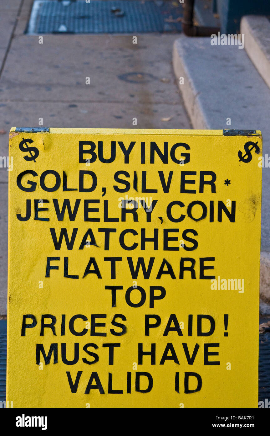 Pawn shop signe Banque D'Images