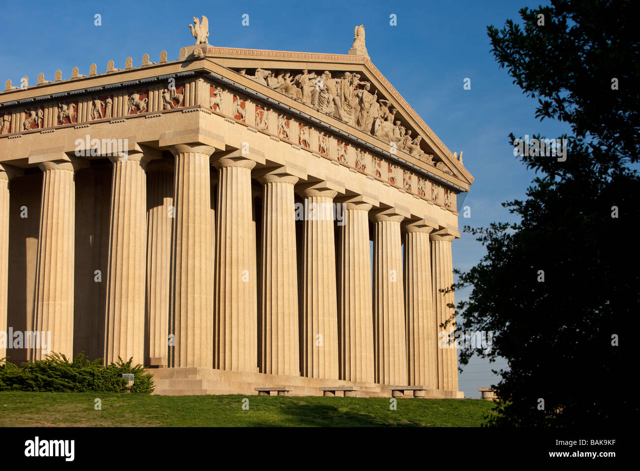 The Parthenon Replica at Centennial Park, Nashville, Tennessee, États-Unis Banque D'Images