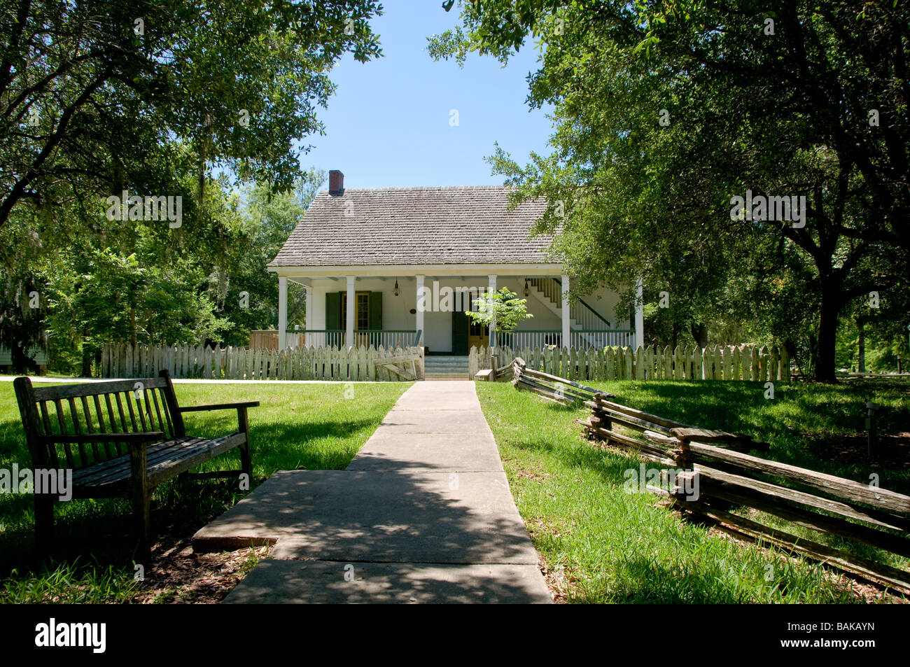 La Maison Mouton, Vermillonville, Lafayette, Louisiane. Banque D'Images