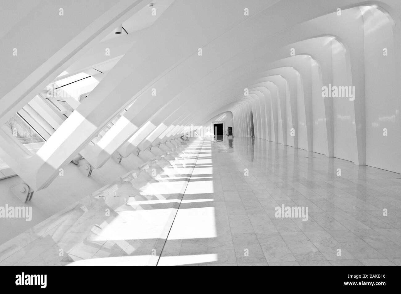 Vue de l'intérieur de Milwaukee Art Museum Banque D'Images