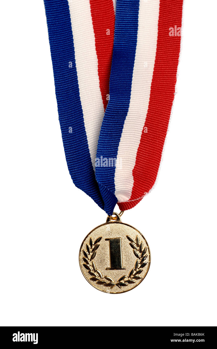 Médaille d'or première place Banque D'Images