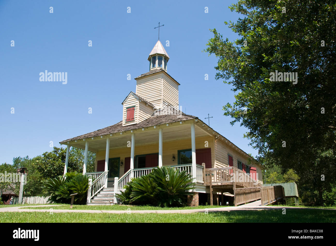 La Chapelle, Vermillonville, Lafayette, Louisiane. Banque D'Images
