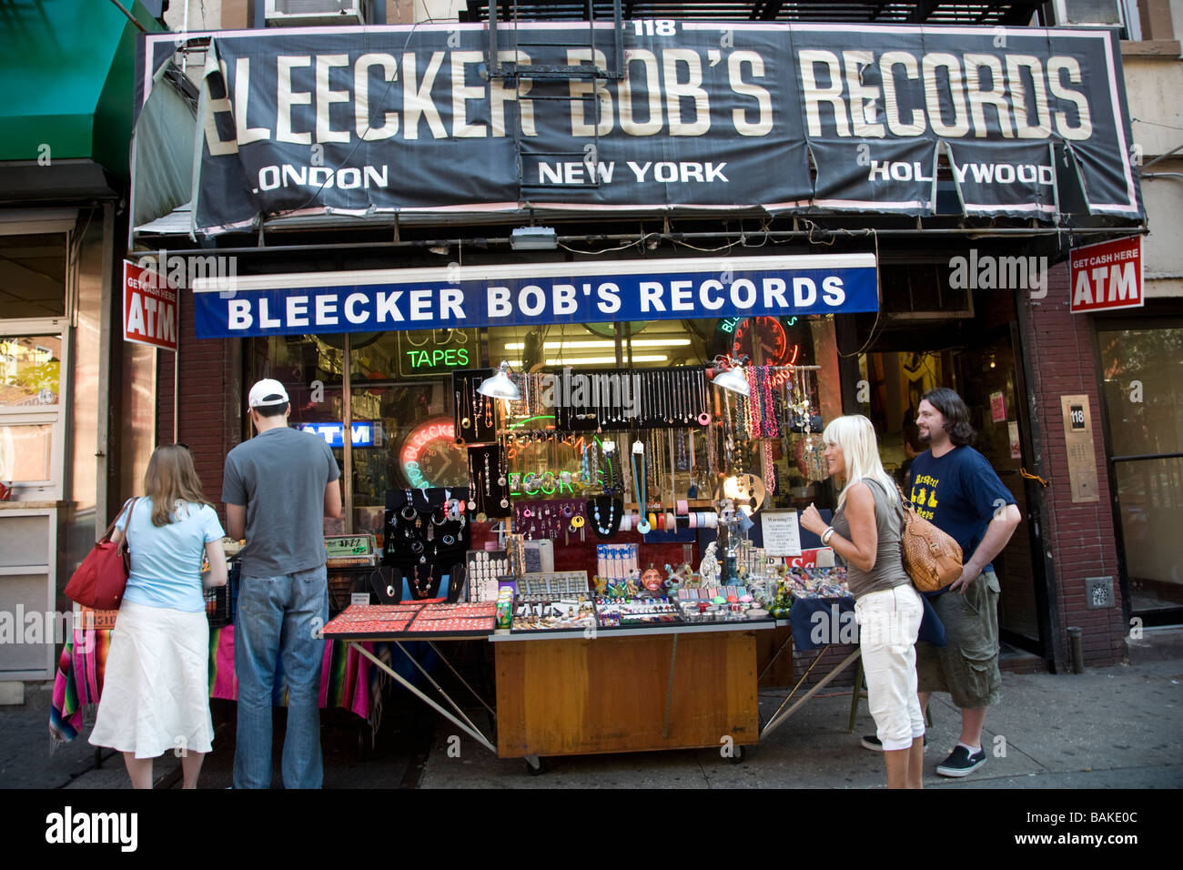 Bleeker Bob s Records shop Greenwich Village New York City l'un des plus vieux magasins de disques indépendants à New York Banque D'Images