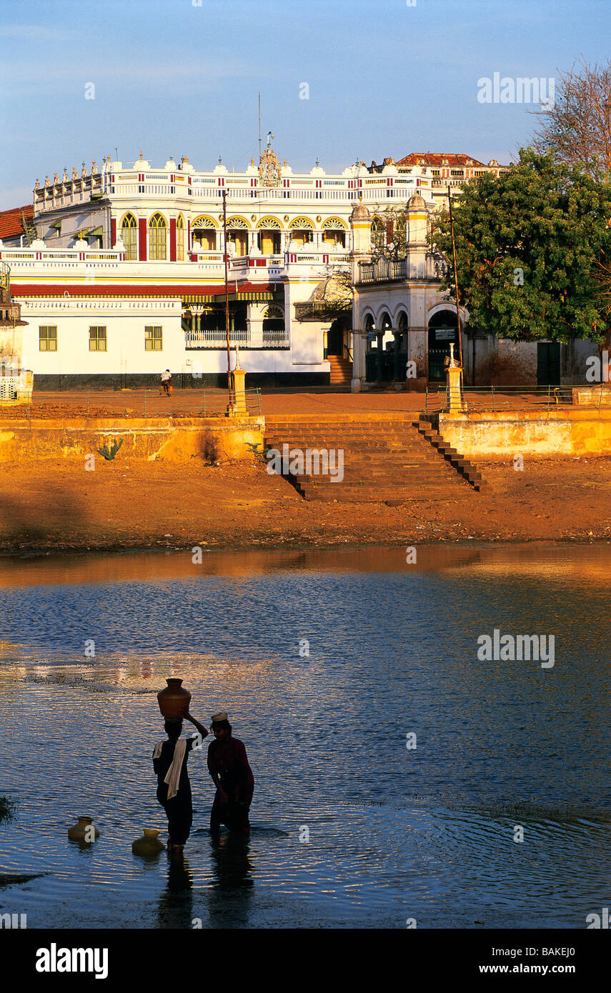 L'Inde, l'Etat du Tamil Nadu, Kanadukathan, Chettinad Palace Banque D'Images