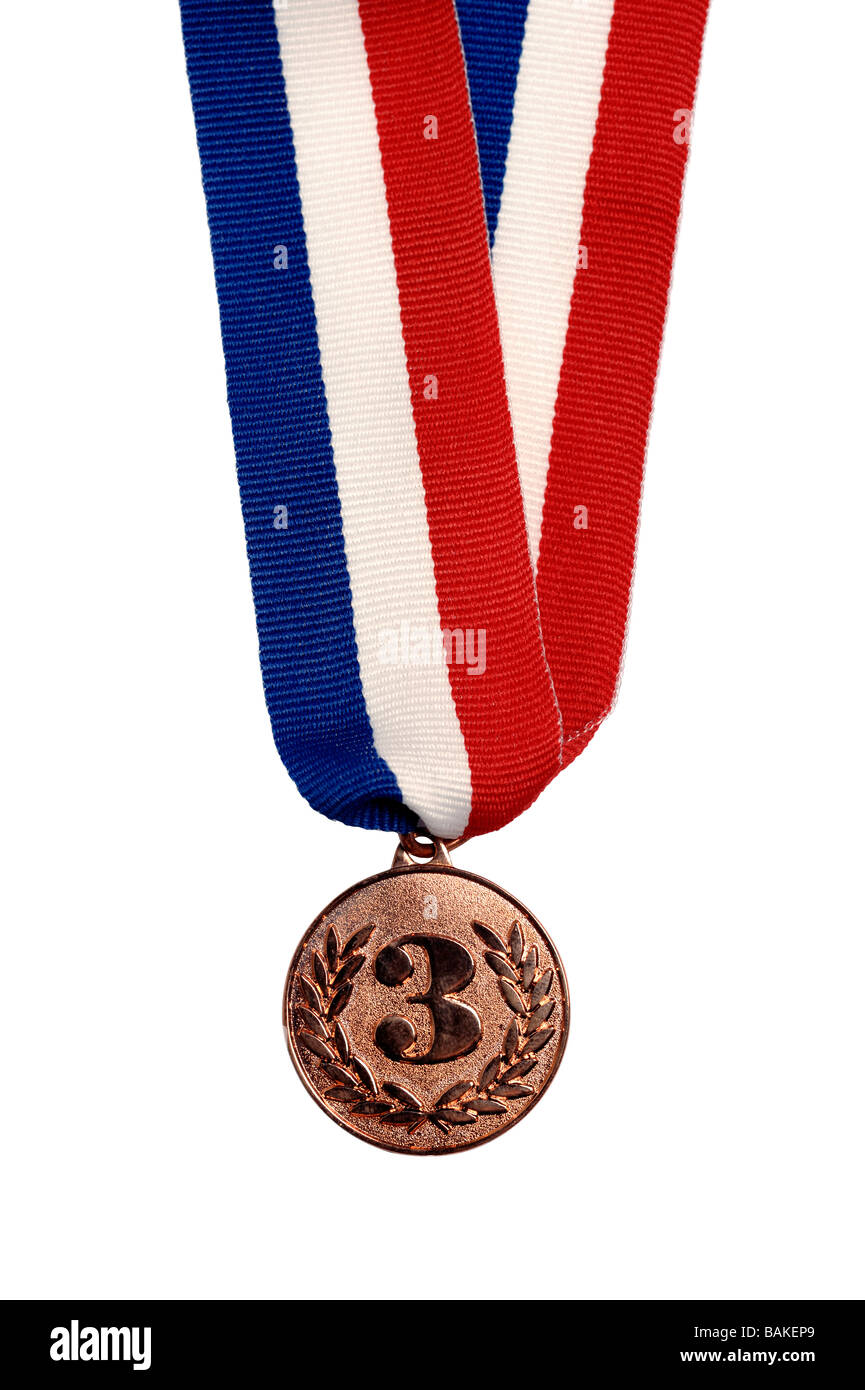 Médaille de Bronze Troisième place Banque D'Images