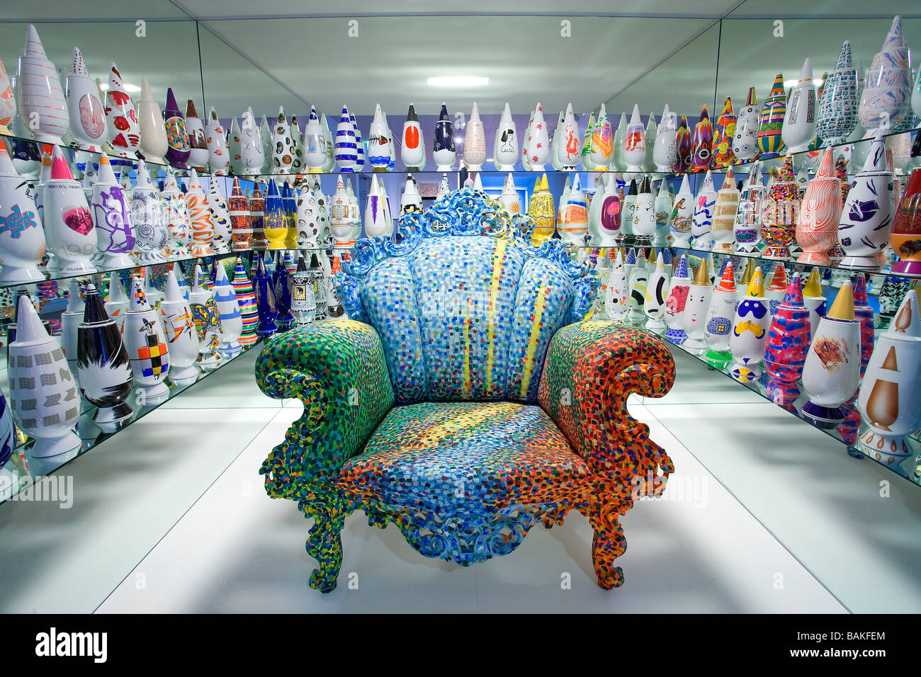 France, Paris, Musée des Arts Décoratifs (Musée des Arts Décoratifs) dans une aile du Louvre, décoration d'intérieur par Alessandro Banque D'Images