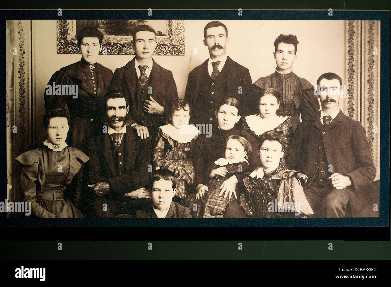 Le Canada, l'Ontario, province de la péninsule Bruce, Owen Sound, Grey Roots Museum, scène de la vie du comté de Grey, colons, photo de Banque D'Images