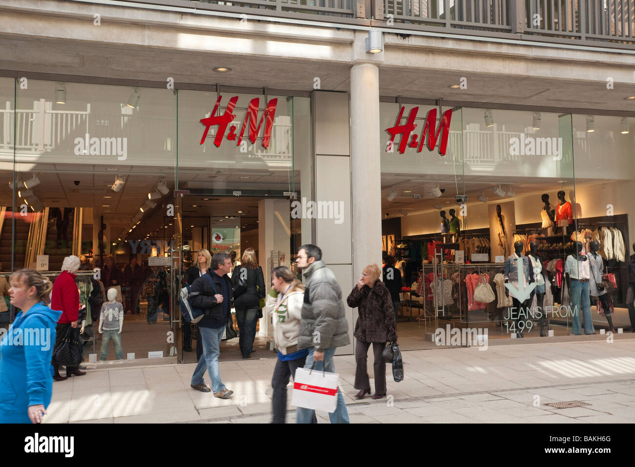 Boutique H & M Banque D'Images