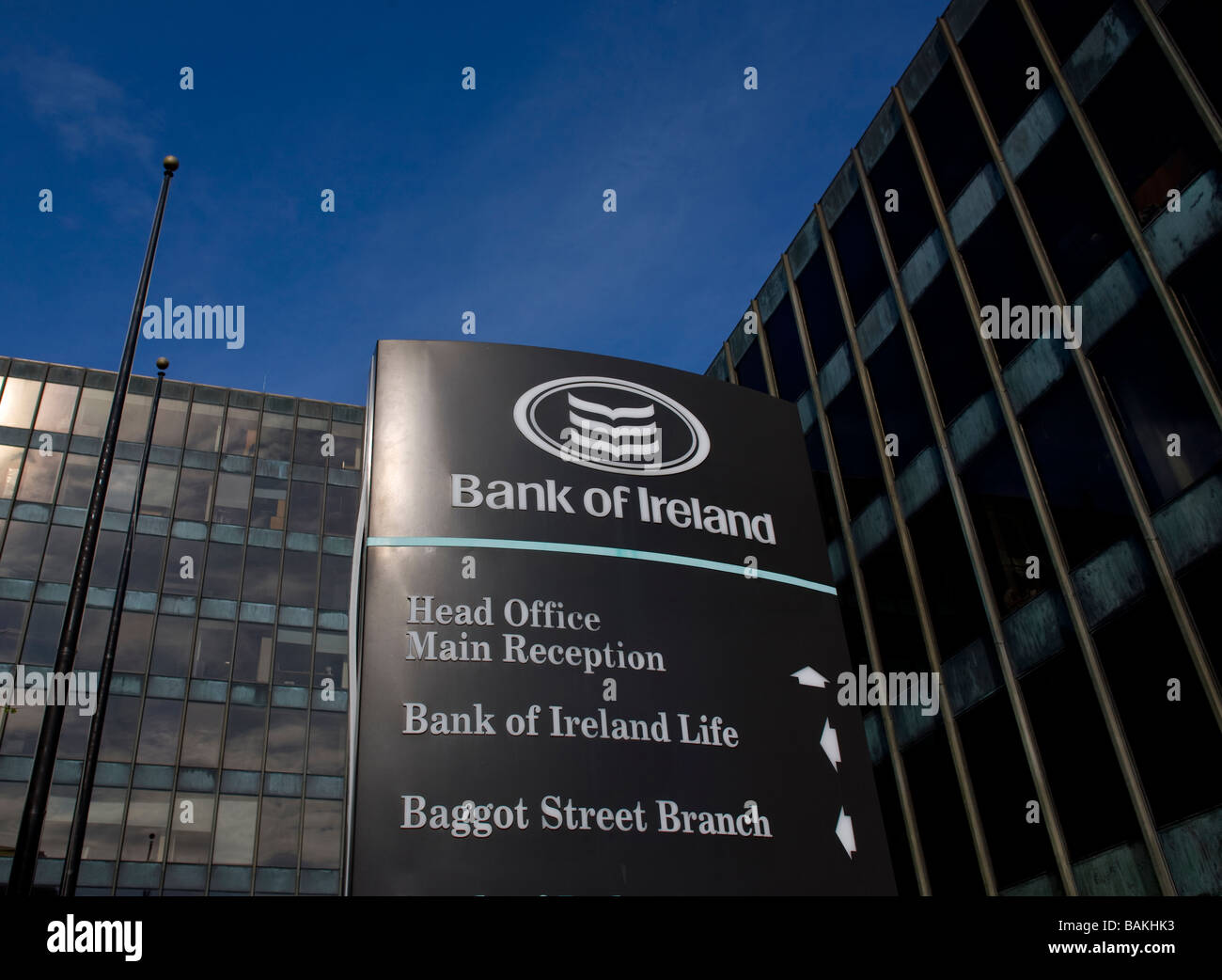 Le siège de la Bank of Ireland, Dublin Baggot St. Banque D'Images