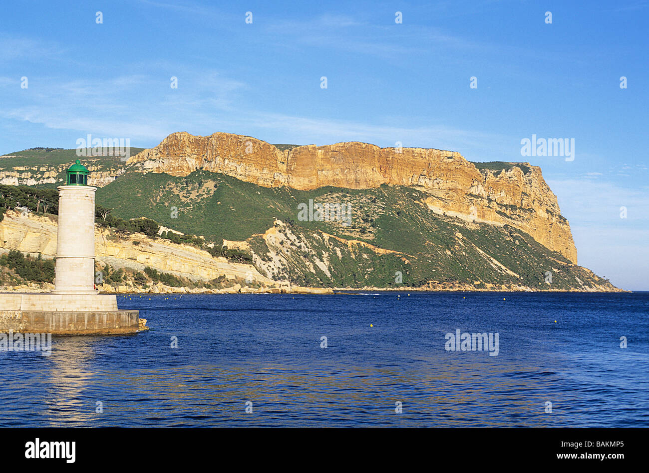 France, Bouches du Rhône, Cassis, Phare et Cap Canaille Banque D'Images